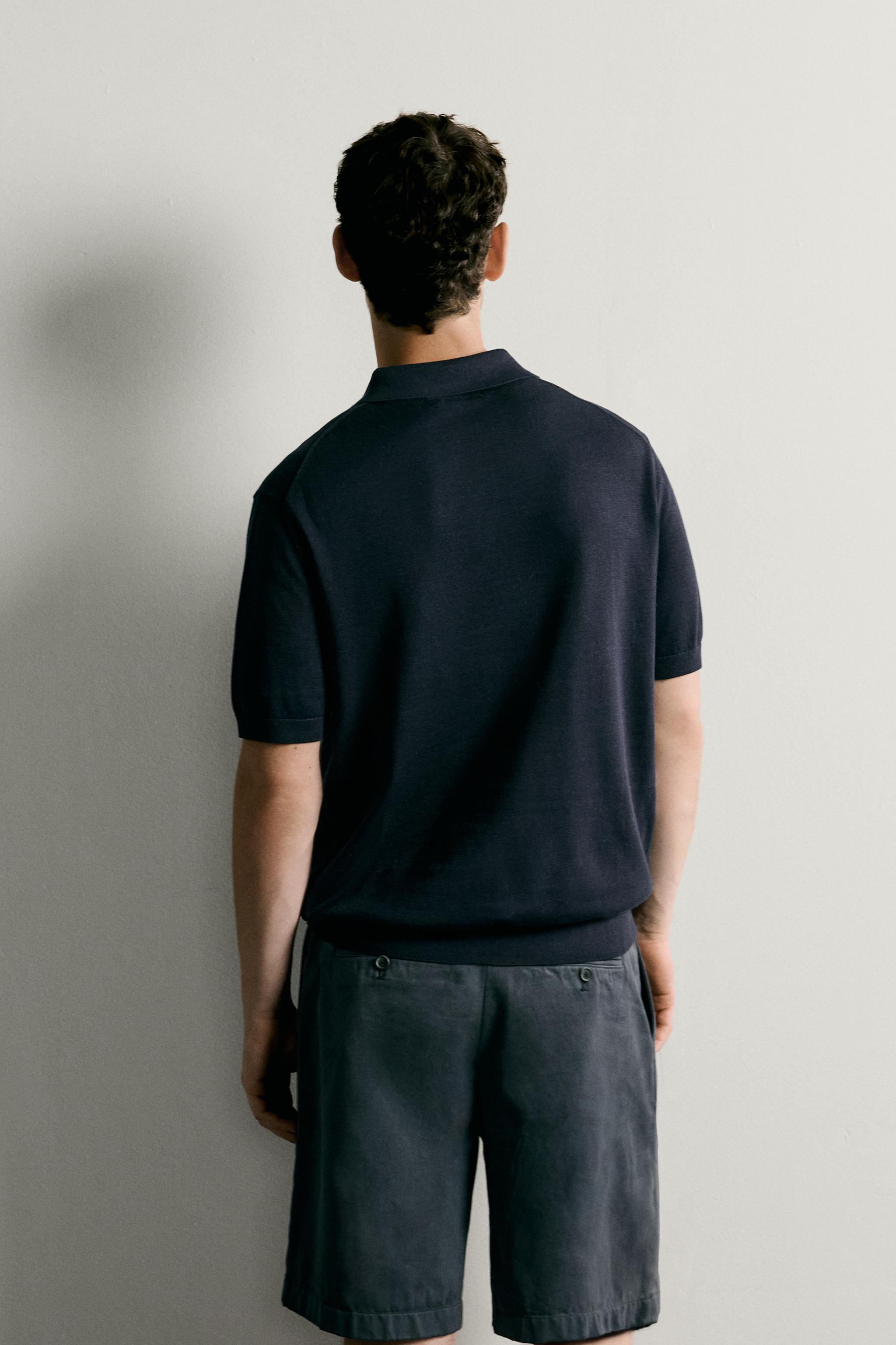 POLO EN MAILLE REGULAR FIT À ZIP